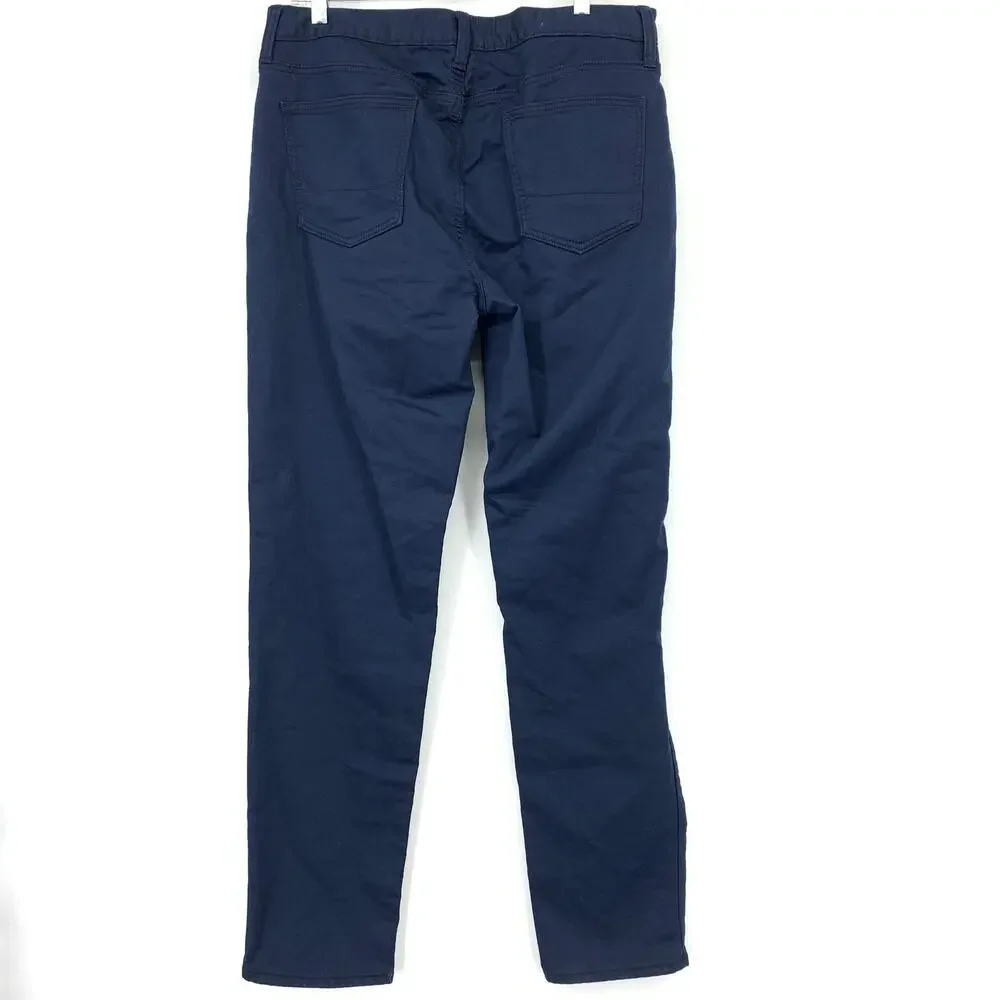 Banana Republic Travel Jean Mens 34 X 34 Athletic Fit Pants Navy Blue
